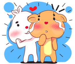 Love Love bear&bunny (Eng) sticker #10036378