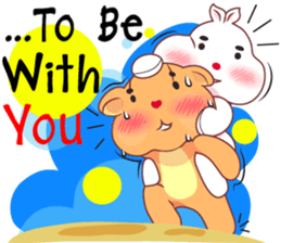 Love Love bear&bunny (Eng) sticker #10036380
