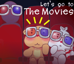 Love Love bear&bunny (Eng) sticker #10036390