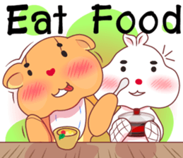 Love Love bear&bunny (Eng) sticker #10036393