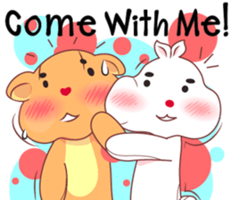 Love Love bear&bunny (Eng) sticker #10036400