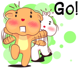 Love Love bear&bunny (Eng) sticker #10036401