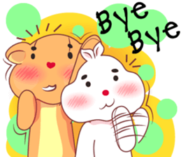 Love Love bear&bunny (Eng) sticker #10036404