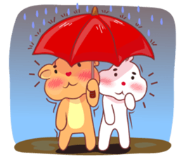 Love Love bear&bunny (Eng) sticker #10036406