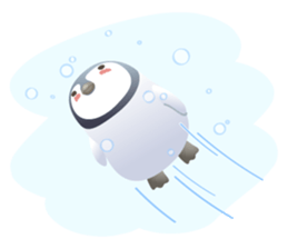 Emperor penguin-san sticker #10036726