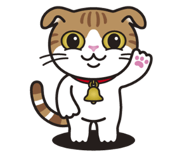 ALICE the Scottish Fold Cat sticker #10036888