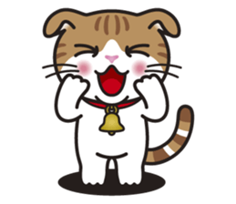 ALICE the Scottish Fold Cat sticker #10036889