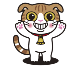 ALICE the Scottish Fold Cat sticker #10036890