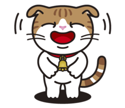 ALICE the Scottish Fold Cat sticker #10036891