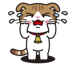 ALICE the Scottish Fold Cat sticker #10036892