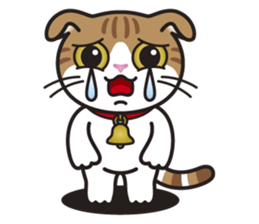 ALICE the Scottish Fold Cat sticker #10036893