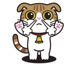 ALICE the Scottish Fold Cat sticker #10036894