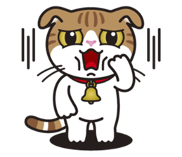 ALICE the Scottish Fold Cat sticker #10036896