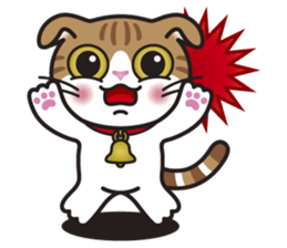 ALICE the Scottish Fold Cat sticker #10036897
