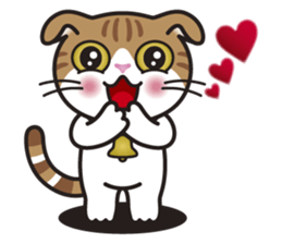 ALICE the Scottish Fold Cat sticker #10036898