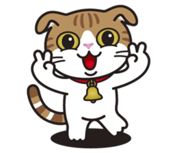 ALICE the Scottish Fold Cat sticker #10036900