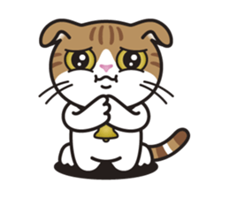 ALICE the Scottish Fold Cat sticker #10036901