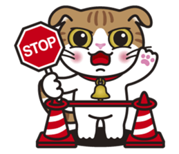 ALICE the Scottish Fold Cat sticker #10036902