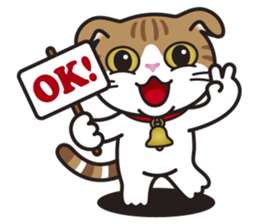 ALICE the Scottish Fold Cat sticker #10036904