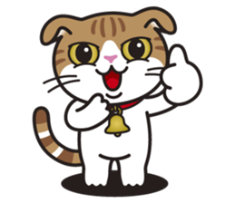 ALICE the Scottish Fold Cat sticker #10036906
