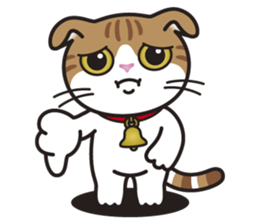 ALICE the Scottish Fold Cat sticker #10036907