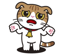 ALICE the Scottish Fold Cat sticker #10036909