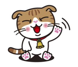 ALICE the Scottish Fold Cat sticker #10036910