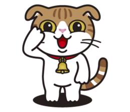 ALICE the Scottish Fold Cat sticker #10036913
