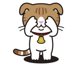 ALICE the Scottish Fold Cat sticker #10036914