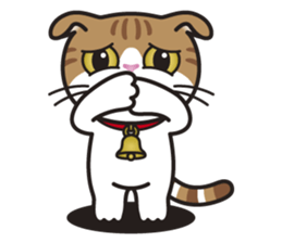 ALICE the Scottish Fold Cat sticker #10036915
