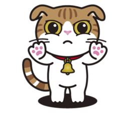 ALICE the Scottish Fold Cat sticker #10036916