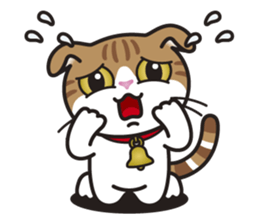 ALICE the Scottish Fold Cat sticker #10036917