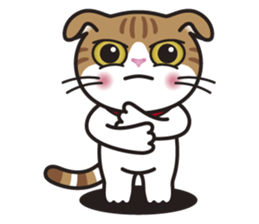ALICE the Scottish Fold Cat sticker #10036918