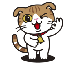 ALICE the Scottish Fold Cat sticker #10036920