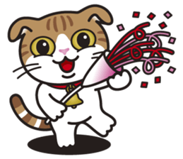 ALICE the Scottish Fold Cat sticker #10036922