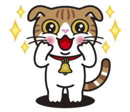 ALICE the Scottish Fold Cat sticker #10036923
