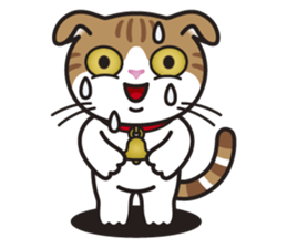 ALICE the Scottish Fold Cat sticker #10036925