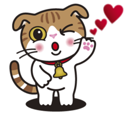 ALICE the Scottish Fold Cat sticker #10036926