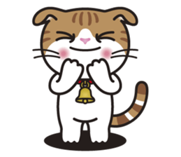 ALICE the Scottish Fold Cat sticker #10036927