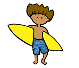 Surf boy sticker #10038649
