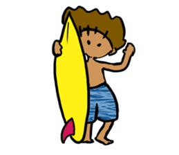 Surf boy sticker #10038650