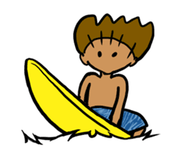 Surf boy sticker #10038652