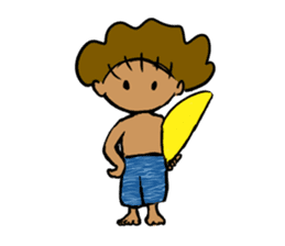 Surf boy sticker #10038656