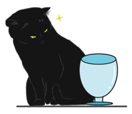 LazyFatBlackCat sticker #10038862