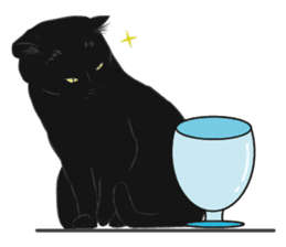 LazyFatBlackCat sticker #10038862