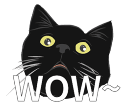 LazyFatBlackCat sticker #10038864