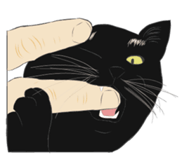 LazyFatBlackCat sticker #10038868