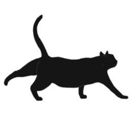LazyFatBlackCat sticker #10038869