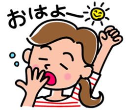 Sticker for active mom 2 sticker #10039168