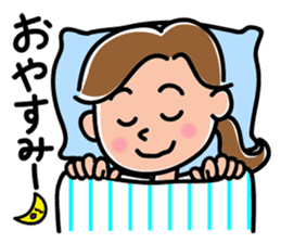 Sticker for active mom 2 sticker #10039170